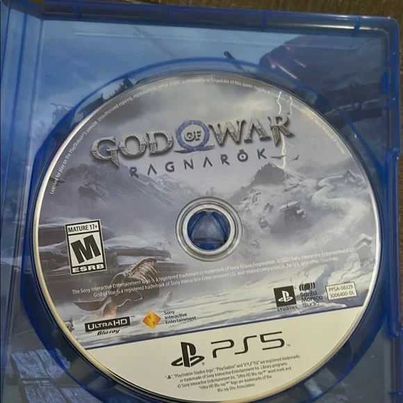 Bundle of 4 ps5 games that include GOW Ragnaron 2k23 and Call of Duty MW3